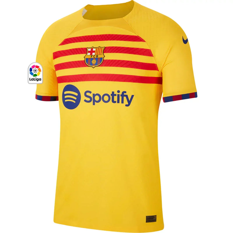 Camiseta Ansu Fati Barcelona 22/23 Versión del Jugador Senyera IV (Fourth) - Hombre